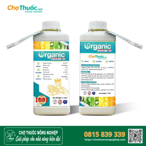 Organic France – phân bón hữu cơ cao cấp nhập khẩu nguyên liệu từ Pháp