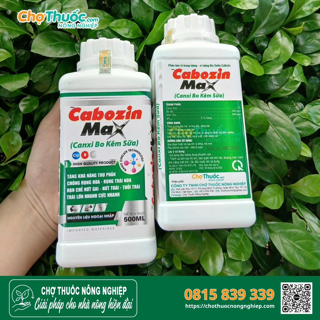 Canxi Bo Kẽm – Giúp trái không rụng, không nứt, giữ trái đẹp đều