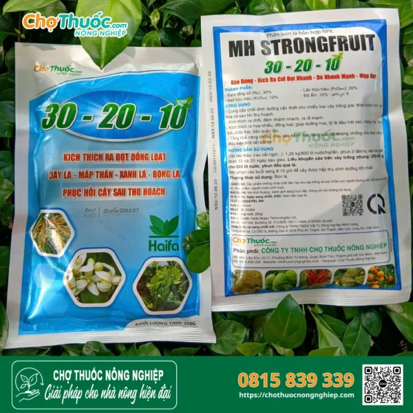 Phân bón NPK 30-20-10 – Phục hồi – Ra chồi – Khỏe cây