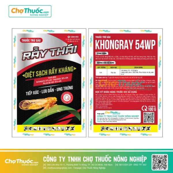 RẦY THÁI - Gây chết nhanh bằng cơ chế tiếp xúc – lưu dẫn – làm rầy ung trứng
